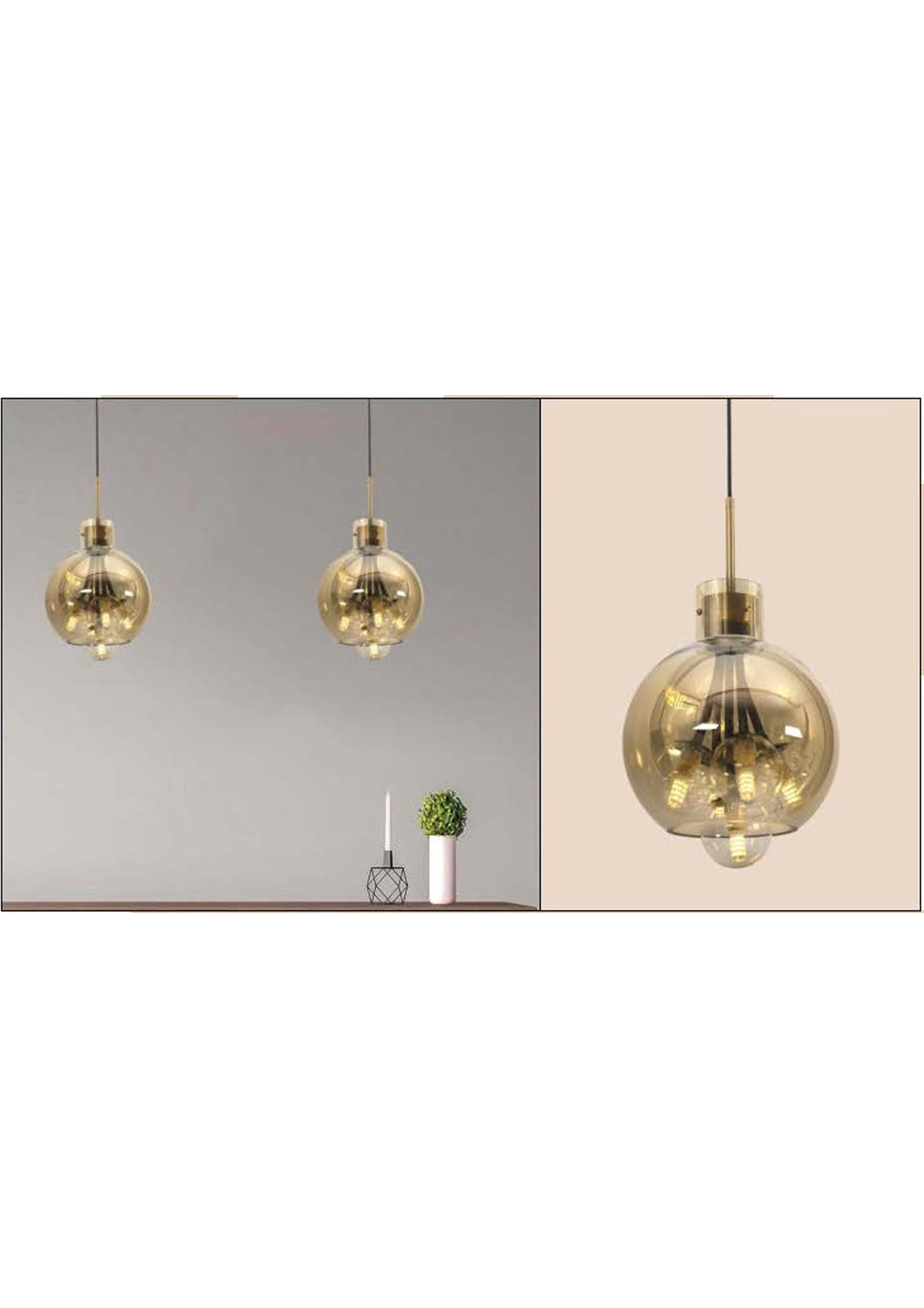 Beyond Lights - Glass Pendant Lamp- GL